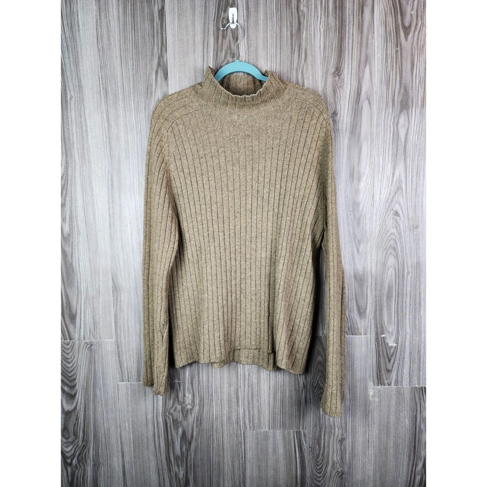 Ralph Lauren Polo Jeans‎ Vintage Ribbed Mock Neck  Sweater Womens Large
